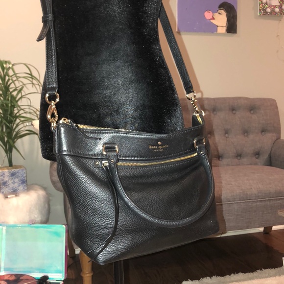 USED Kate Spade satchel bag- Black - Picture 5 of 6